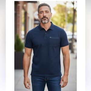 Express Men’s Stretch Moisture Wicking Navy XL Polo Shirt